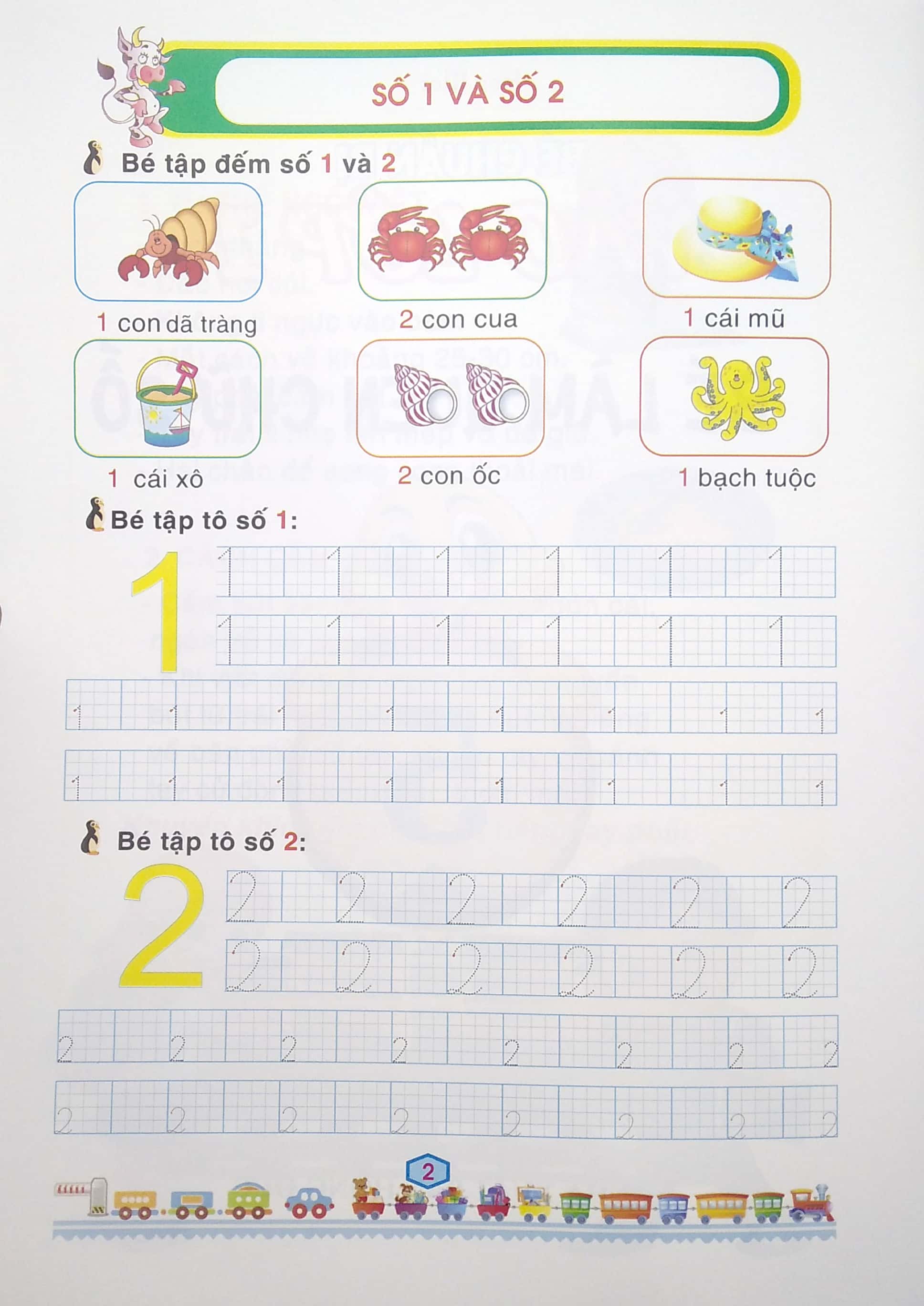 bộ bé chuẩn bị vào lớp 1 - bé làm quen chữ số (quyển 5) - Ảnh 4