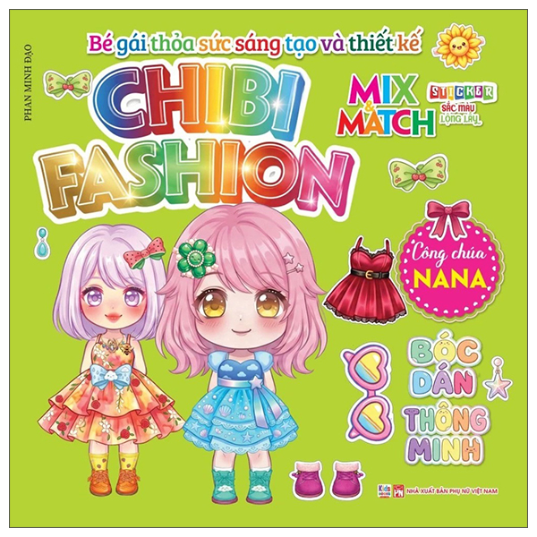 Bộ Bé Gái Thỏa Sức Sáng Tạo Và Thiết Kế - Chibi Fashion - Công Chúa San - Ảnh 4