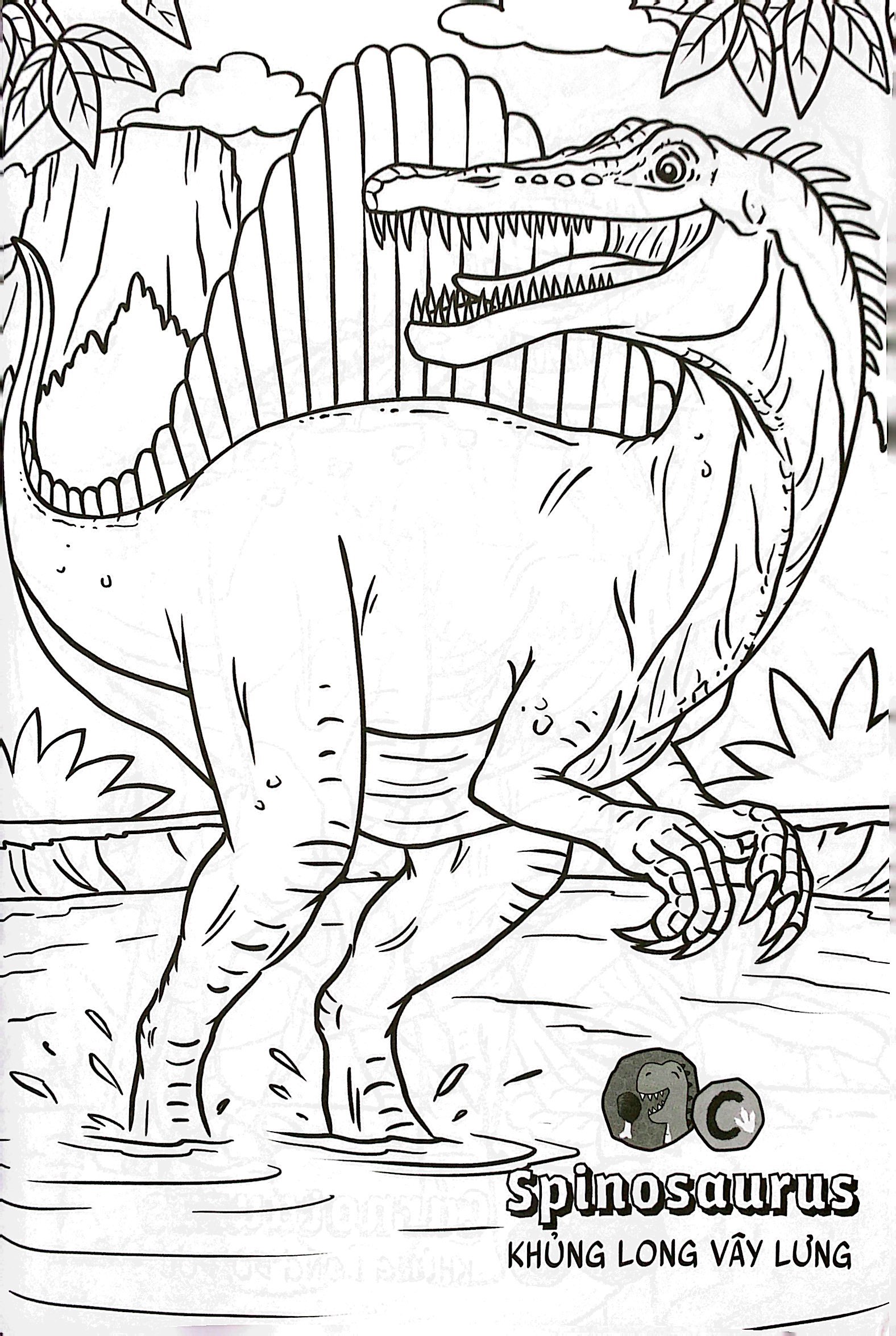 bộ bé học-bé chơi - tô màu vương quốc khủng long 2 - Ảnh 5