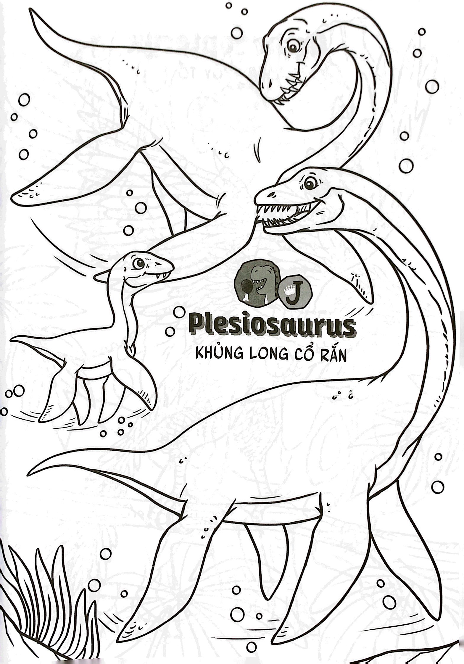 bộ bé học-bé chơi - tô màu vương quốc khủng long 3 - Ảnh 5