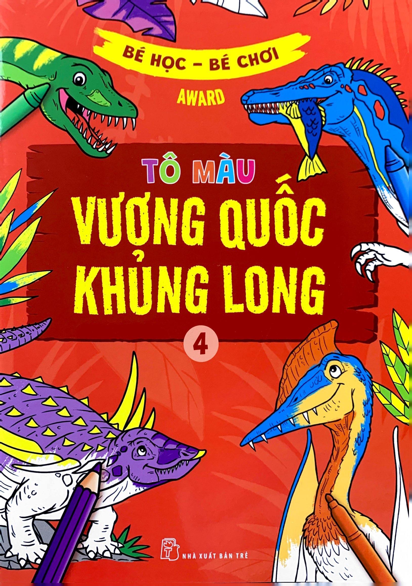bộ bé học-bé chơi - tô màu vương quốc khủng long 4 - Ảnh 2