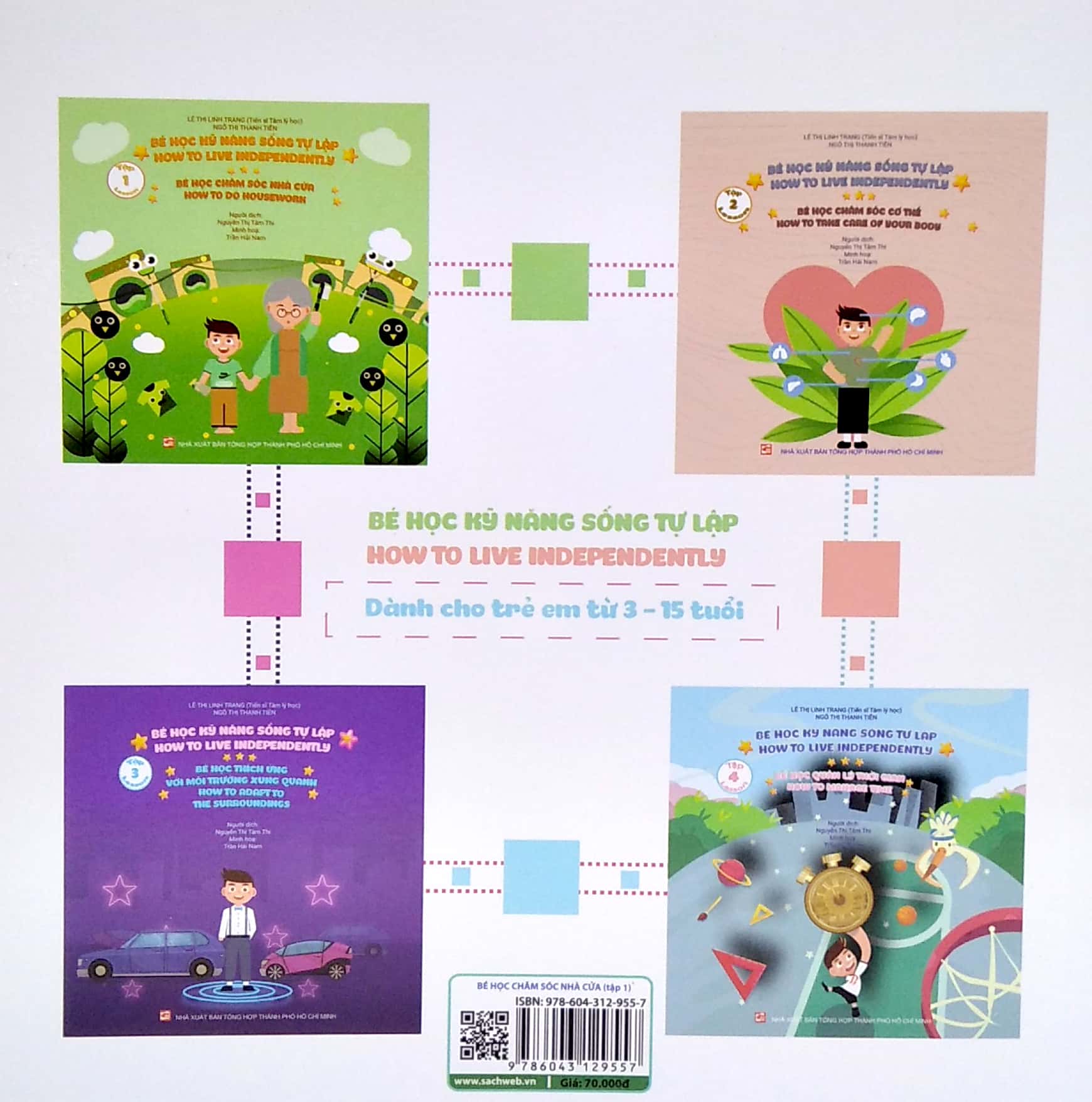 bộ bé học kỹ năng sống tự lập - tập 1: bé học chăm sóc nhà cửa (song ngữ việt - anh) - Ảnh 6
