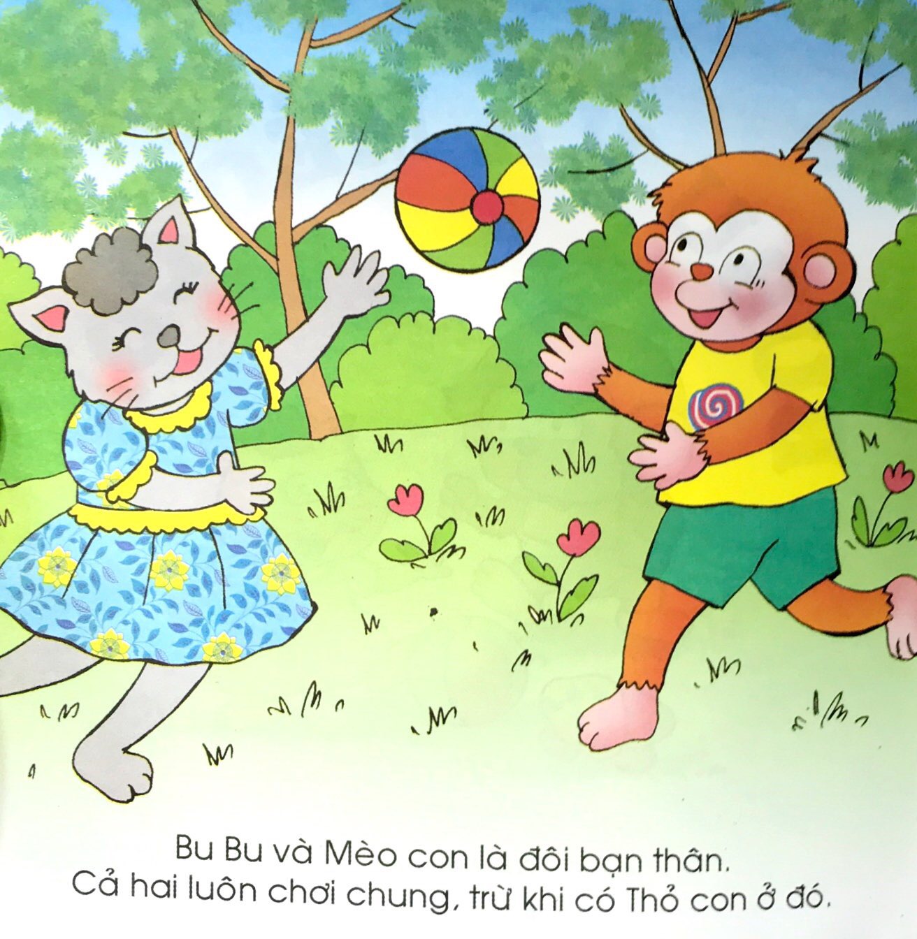 bộ bé học lễ giáo - bubu 44: bubu và mèo con (tái bản 2022) - Ảnh 2