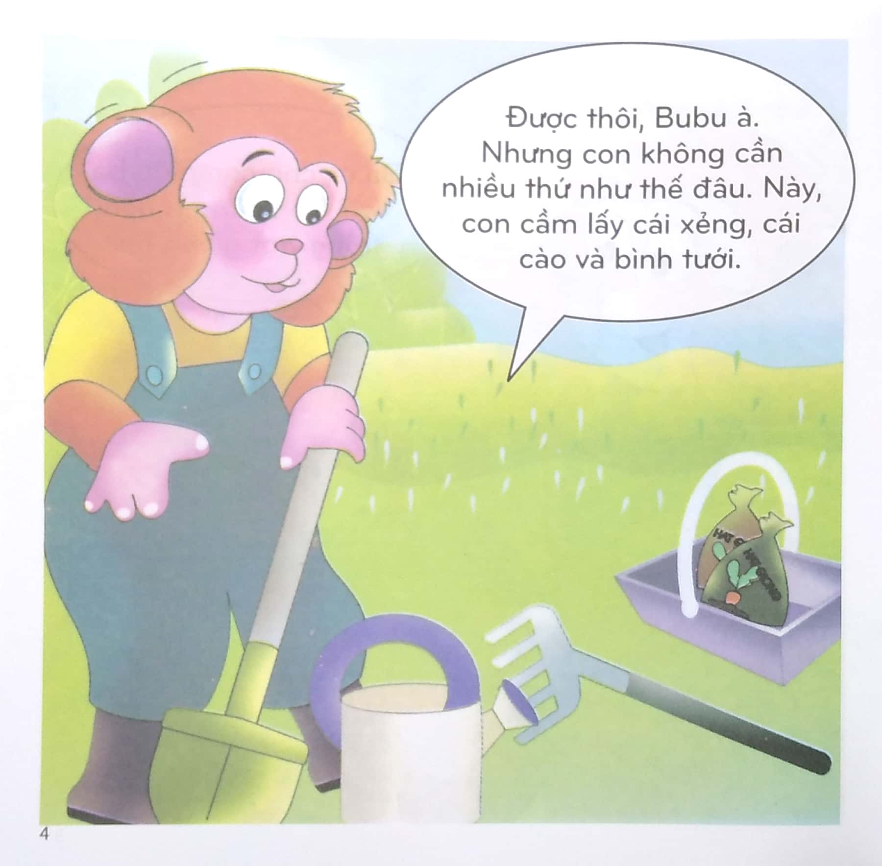 bộ bé học lễ giáo - bubu tập 20: tập trồng cây (tái bản 2022) - Ảnh 5