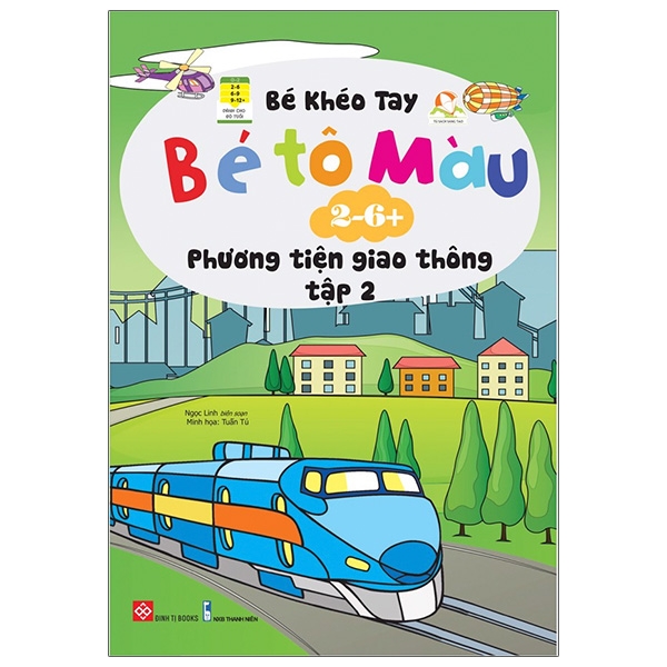 bộ bé khéo tay - bé tô màu - các phương tiện giao thông (tập 2)
