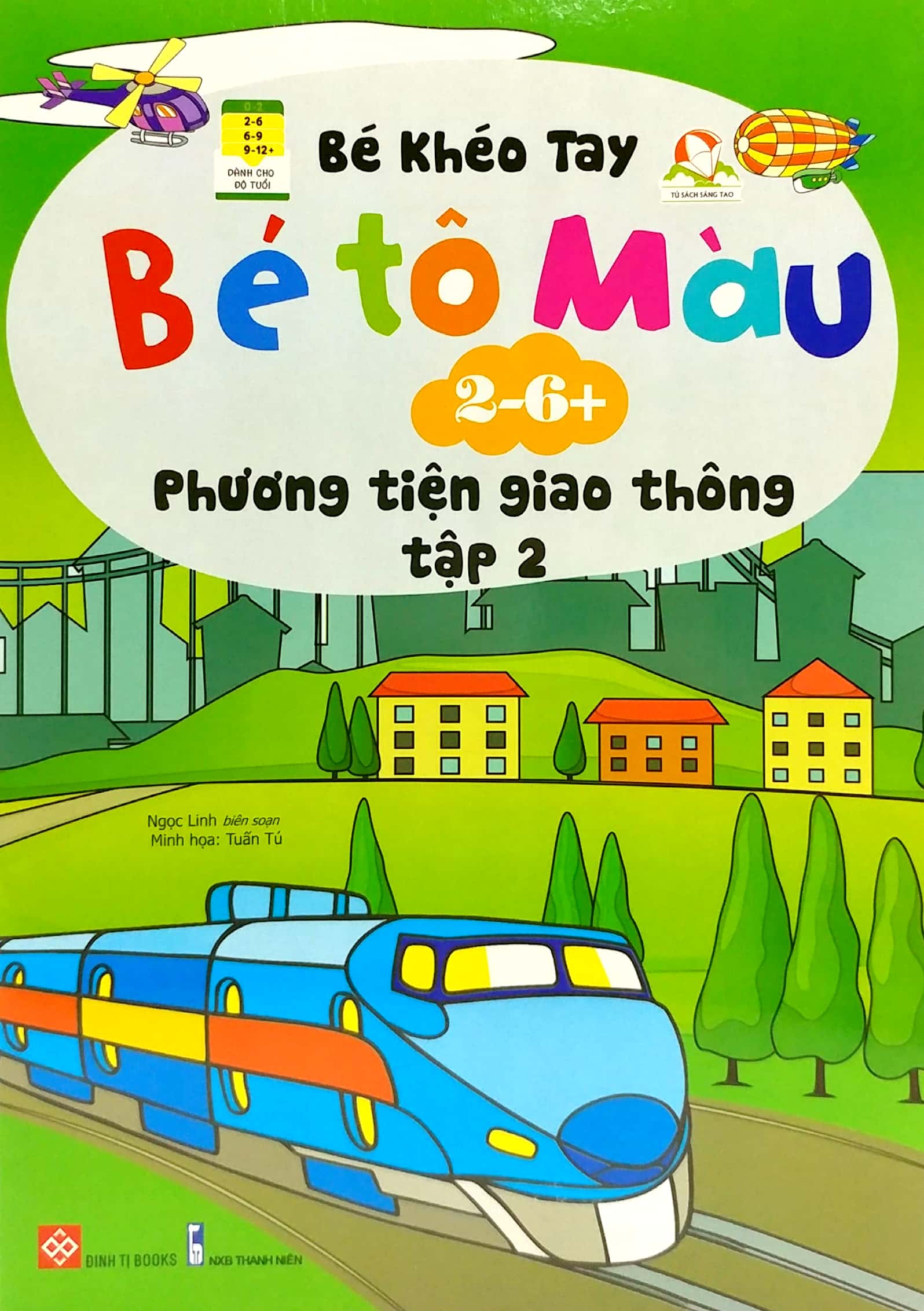 bộ bé khéo tay - bé tô màu - các phương tiện giao thông (tập 2) - Ảnh 2