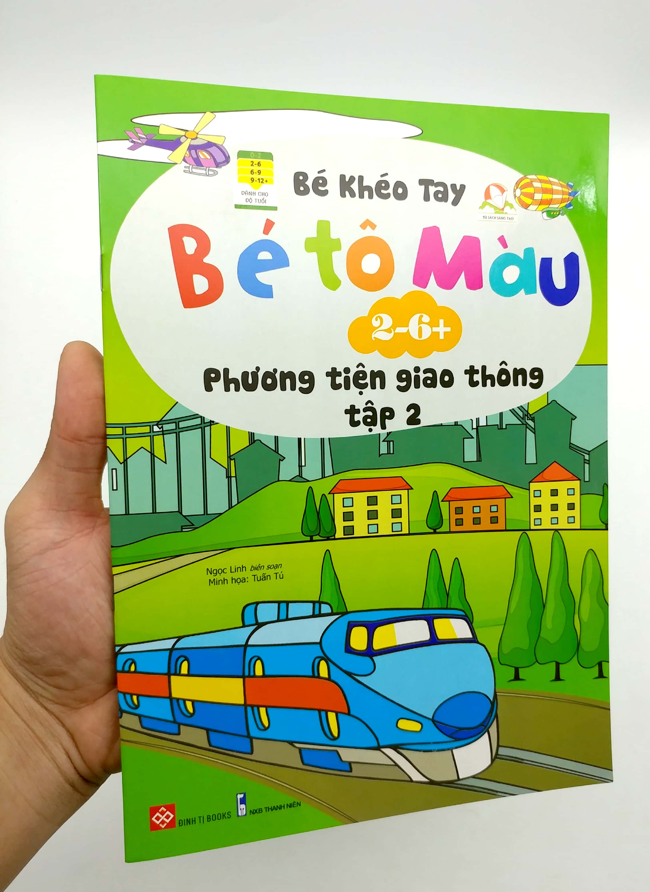 bộ bé khéo tay - bé tô màu - các phương tiện giao thông (tập 2) - Ảnh 8