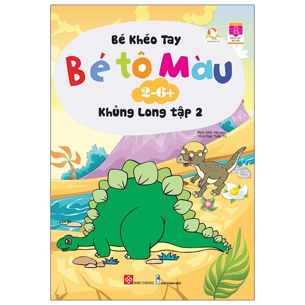 bộ bé khéo tay - bé tô màu - khủng long (tập 2)