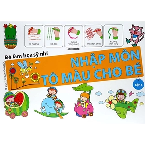 bộ bé làm họa sỹ nhí - nhập môn tô màu cho bé (tập 4) - Ảnh 2