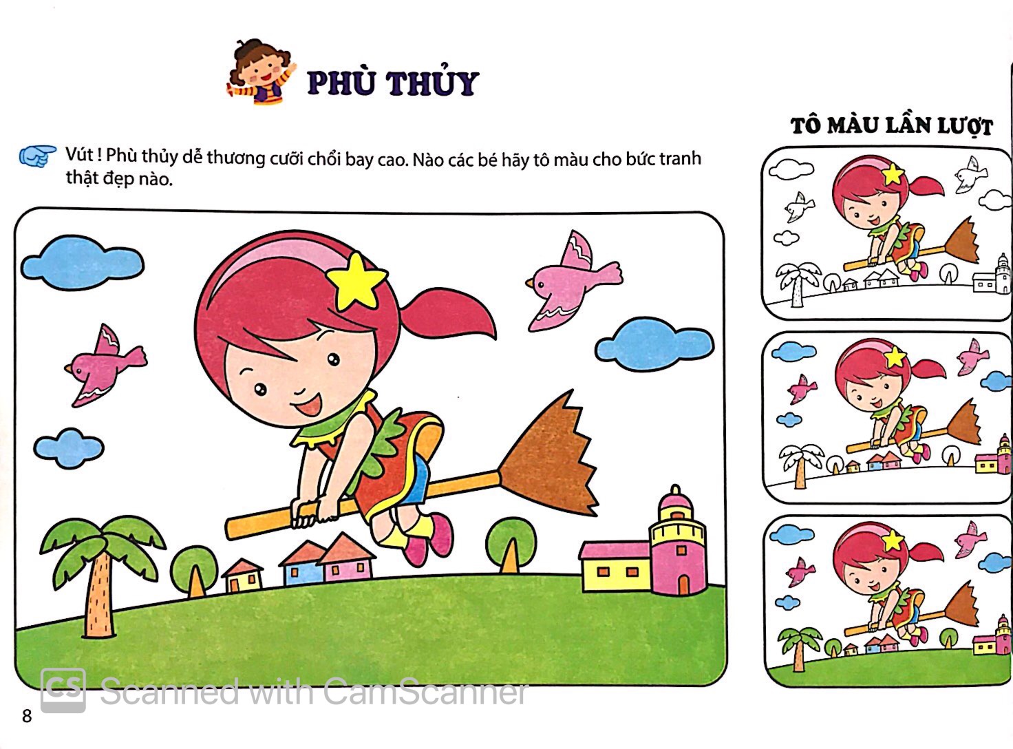 bộ bé làm họa sỹ nhí - nhập môn tô màu cho bé (tập 5) - Ảnh 7