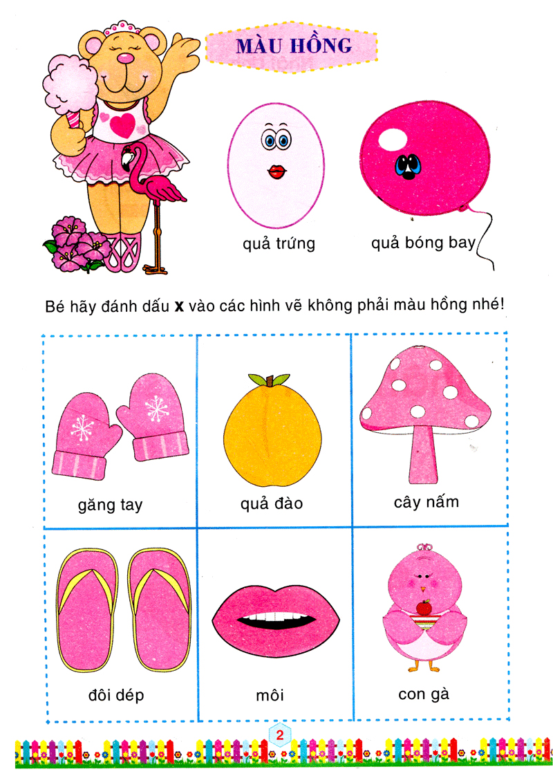 bộ bé làm quen với môn toán - bé tô số và nhận biết màu sắc: quyển 1 - Ảnh 3