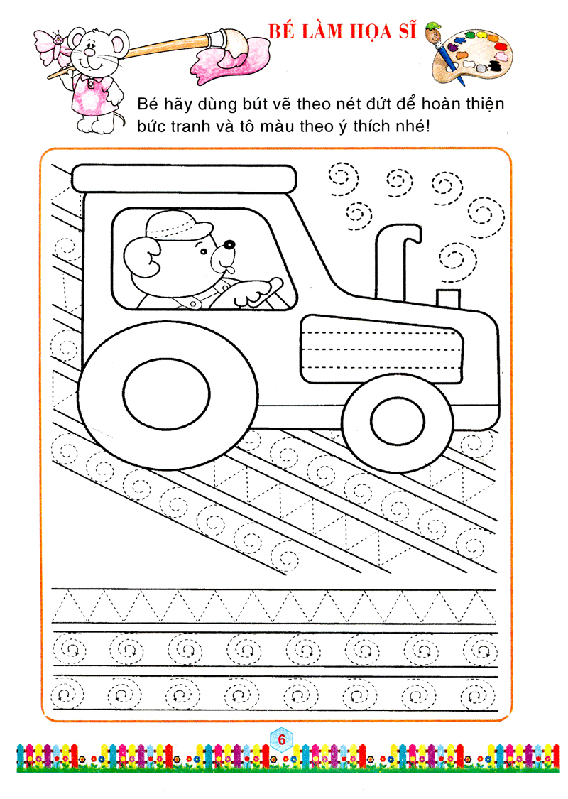 bộ bé làm quen với môn toán - bé tô số và nhận biết màu sắc: quyển 1 - Ảnh 7