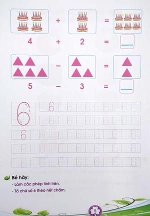bộ bé làm quen với toán và tập tô chữ số - quyển 2 - Ảnh 6