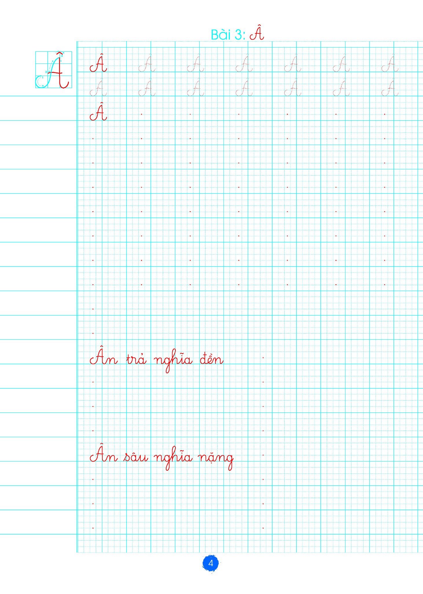 bộ bé luyện viết chữ đẹp - tập 1 - luyện viết chữ hoa - cỡ chữ to - Ảnh 10