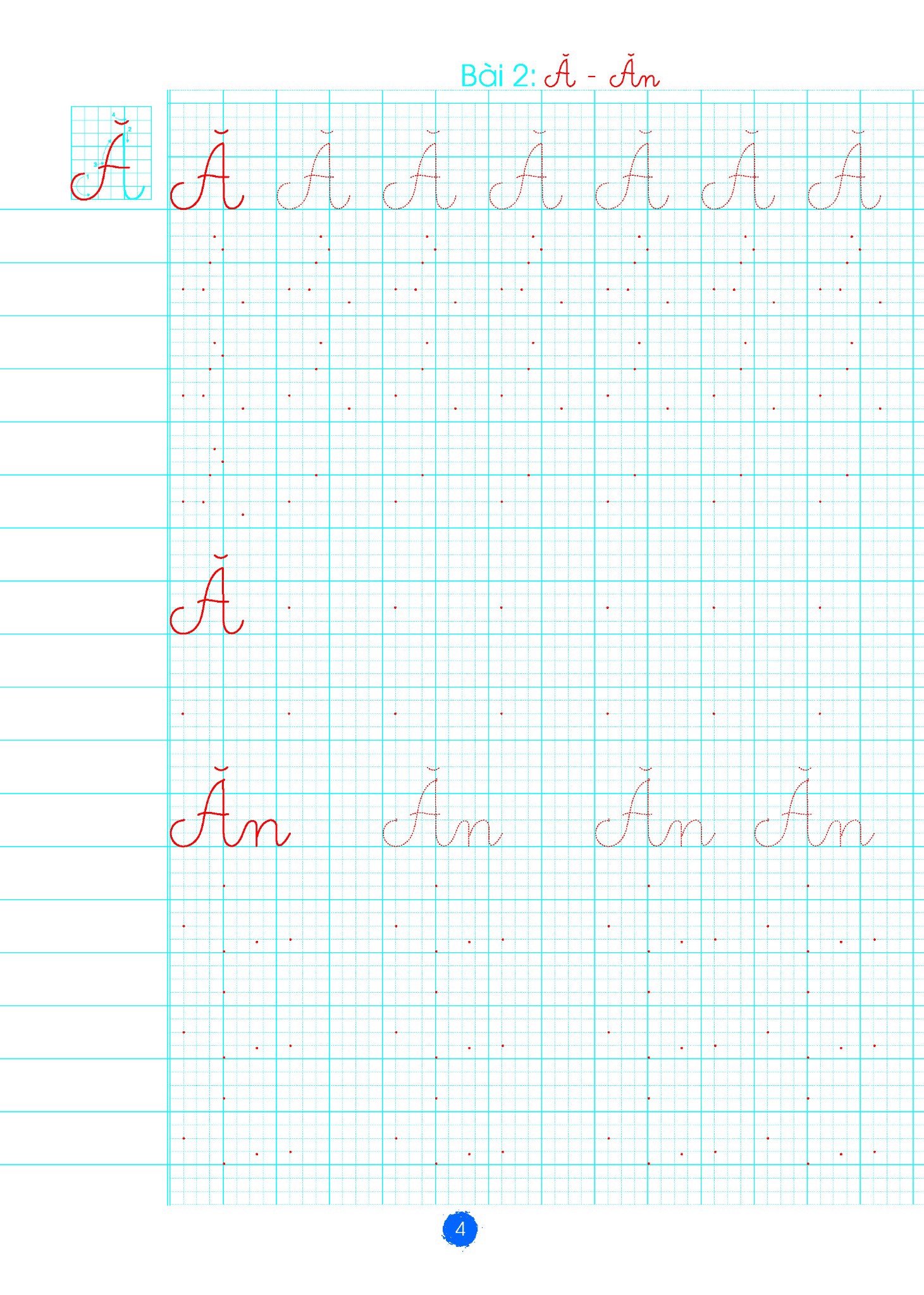 bộ bé luyện viết chữ đẹp - tập 1 - luyện viết chữ hoa - cỡ chữ to - Ảnh 6