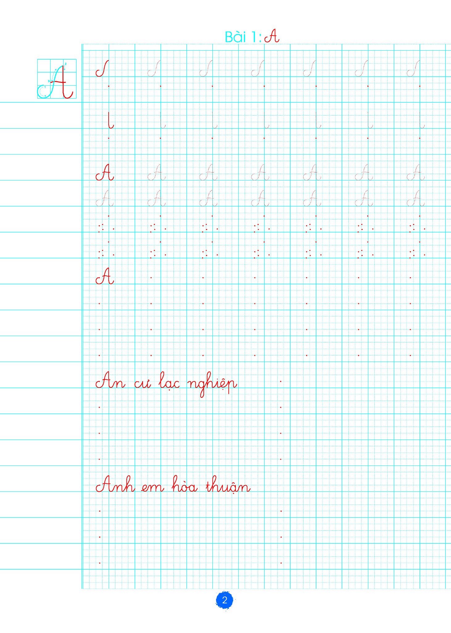 bộ bé luyện viết chữ đẹp - tập 1 - luyện viết chữ hoa - cỡ chữ to - Ảnh 8