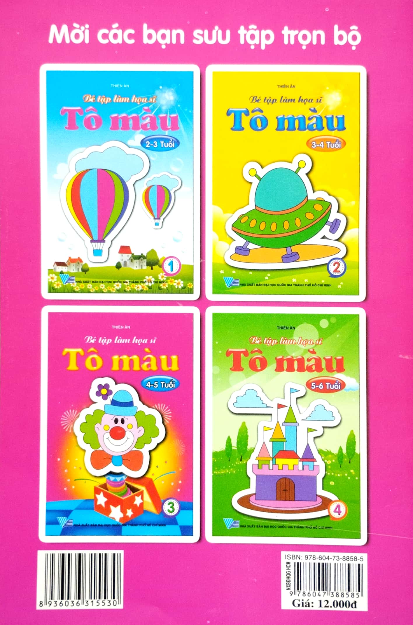 bộ bé tập làm họa sĩ - tô màu 3 (4-5 tuổi) - Ảnh 7