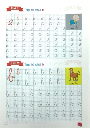 bộ bé tập tô chữ 1 - tập 1 - Ảnh 7