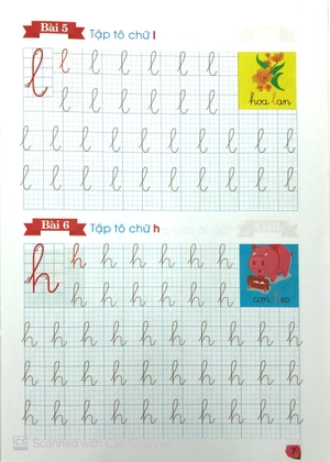 bộ bé tập tô chữ 1 - tập 1 - Ảnh 9