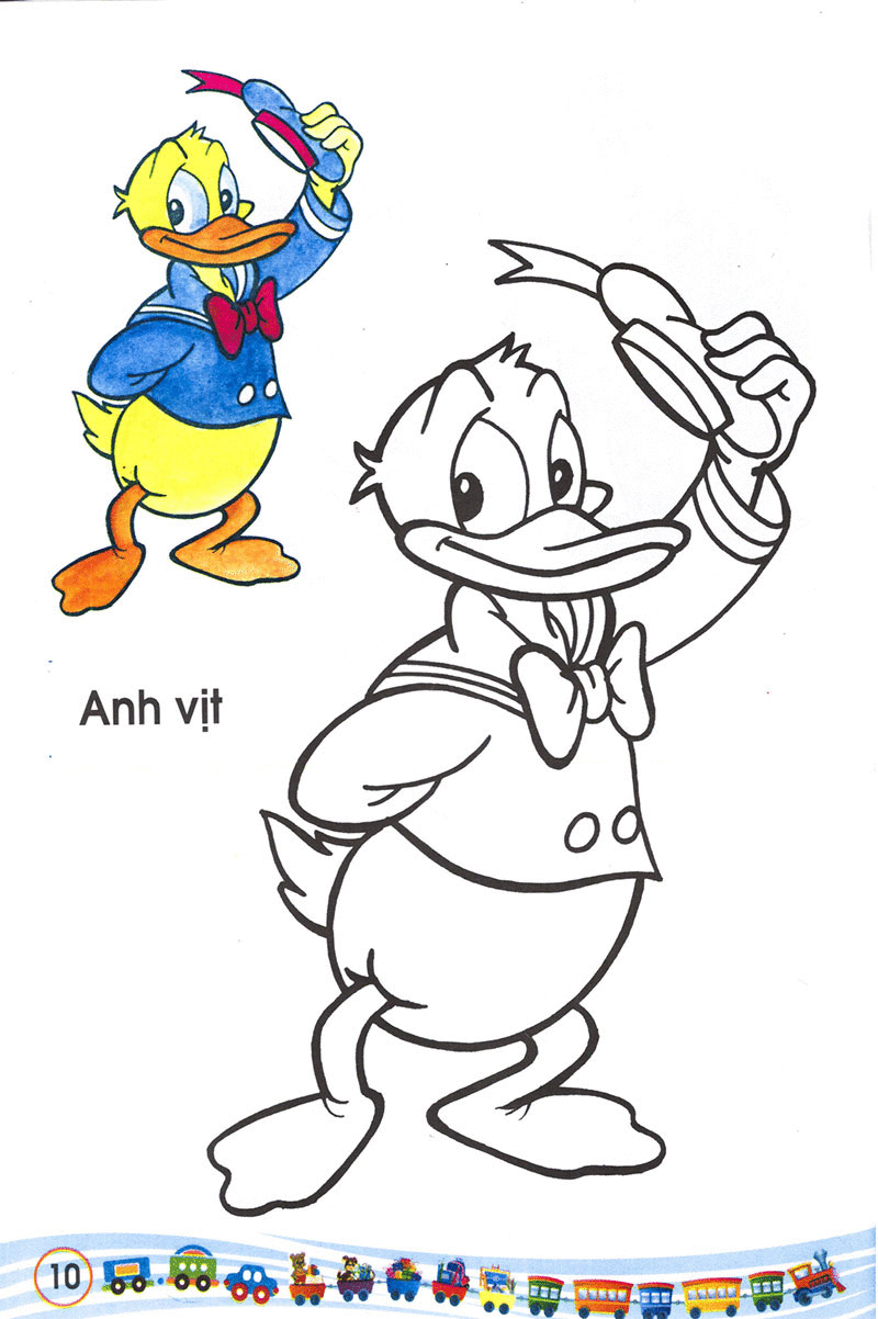 bộ bé tập tô màu các loại thú 2 - Ảnh 12