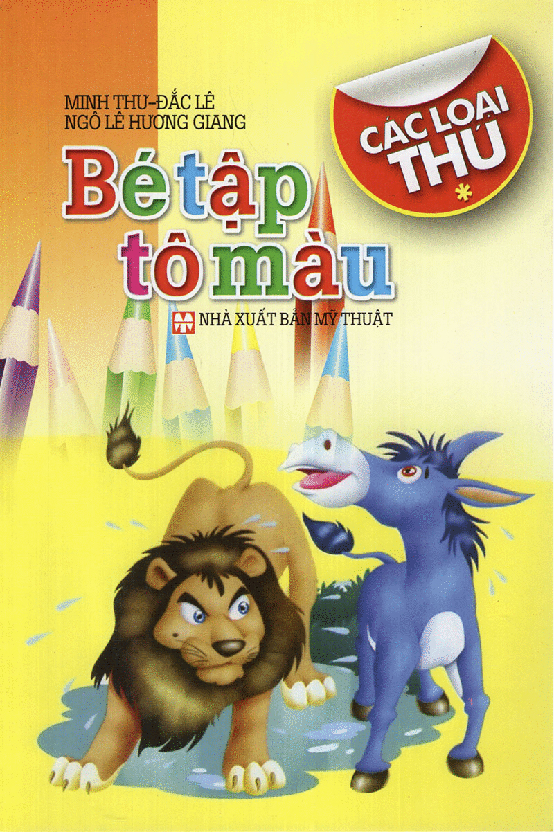 bộ bé tập tô màu: các loại thú (tập 1) - Ảnh 2