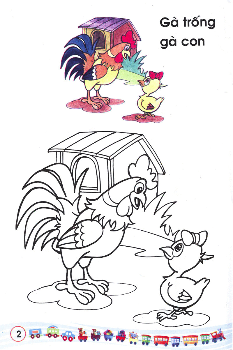 bộ bé tập tô màu: các loại thú (tập 1) - Ảnh 3