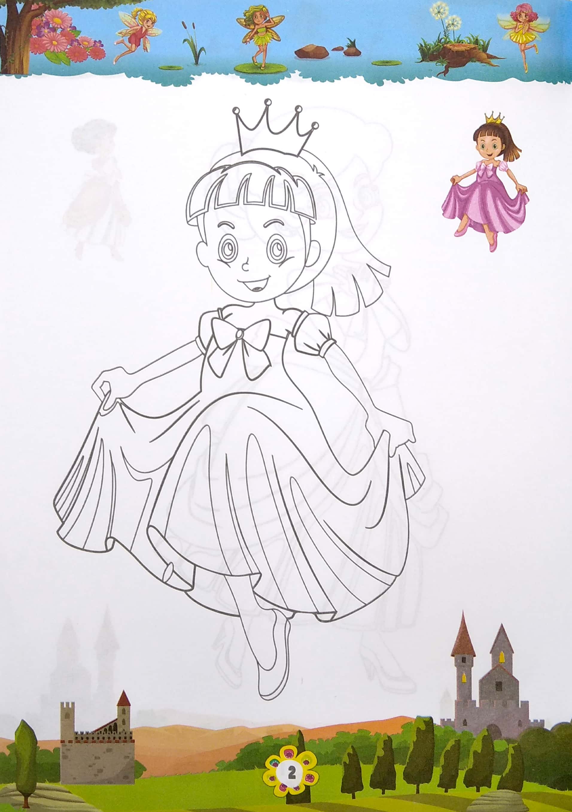 bộ bé tập tô màu công chúa - tập 2 - Ảnh 4