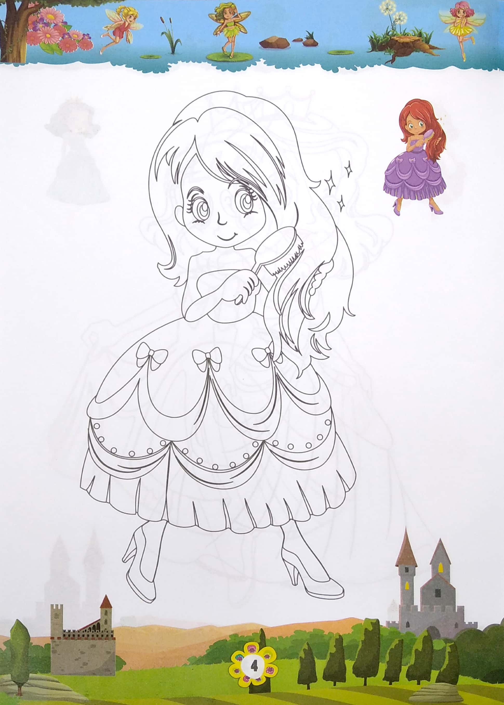 bộ bé tập tô màu công chúa - tập 2 - Ảnh 6