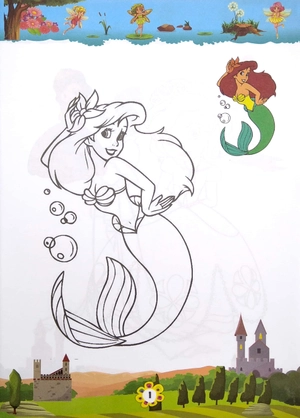 bộ bé tập tô màu công chúa - tập 5 - Ảnh 3