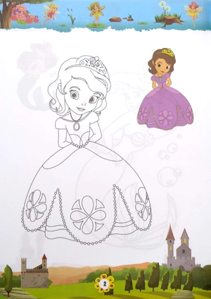 bộ bé tập tô màu công chúa - tập 5 - Ảnh 4