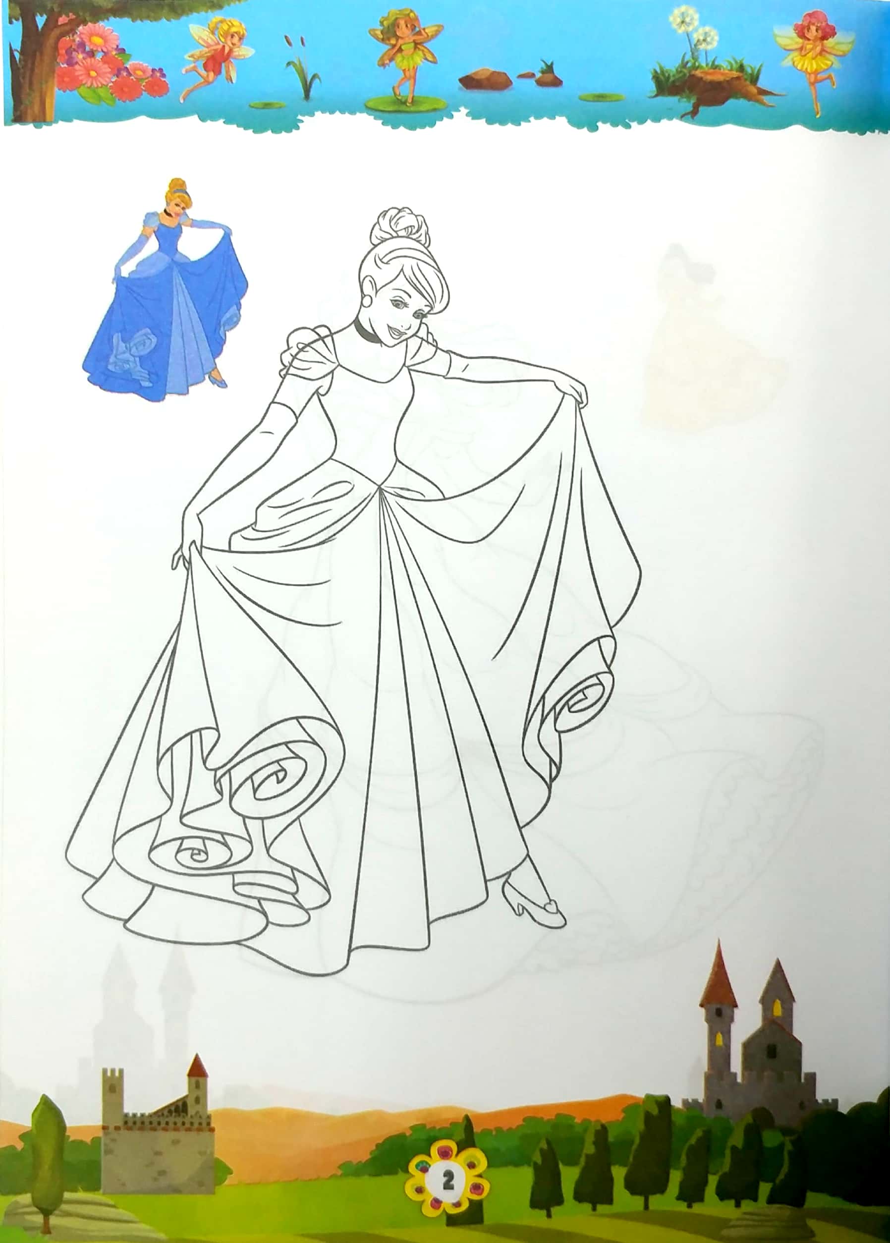 bộ bé tập tô màu công chúa - tập 6 - Ảnh 3