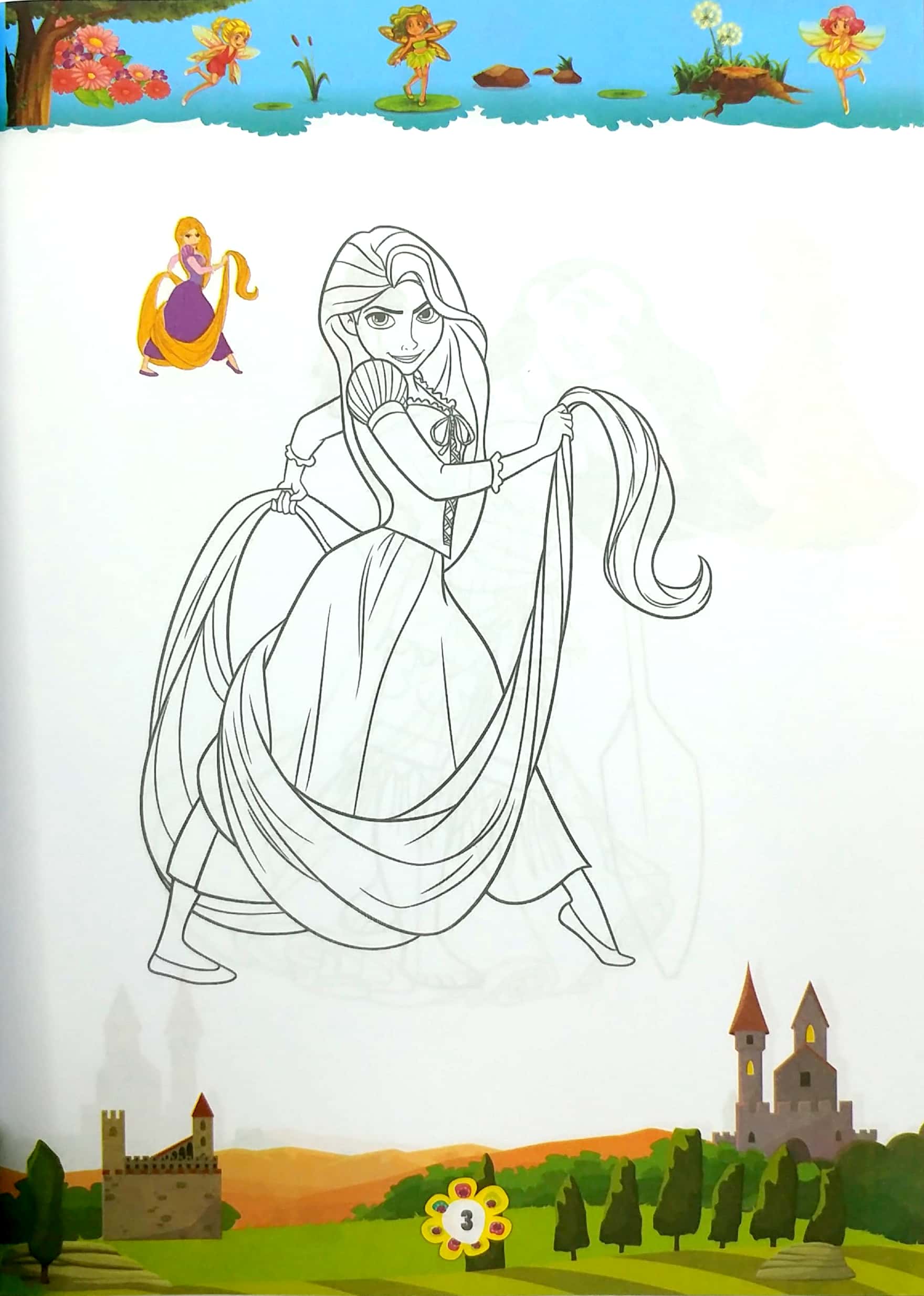 bộ bé tập tô màu công chúa - tập 6 - Ảnh 4