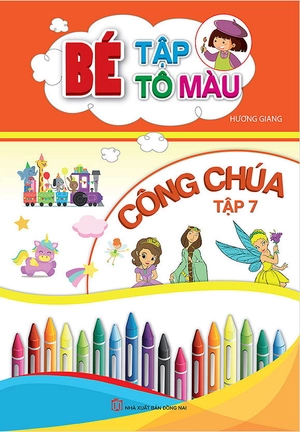 bộ bé tập tô màu công chúa - tập 7