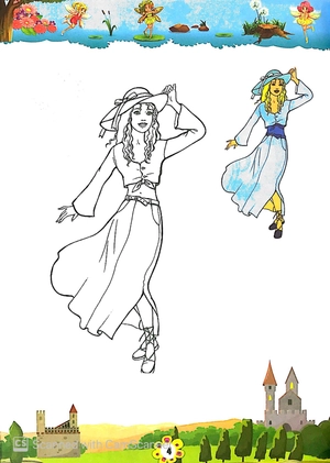 bộ bé tập tô màu công chúa - tập 8 - Ảnh 5