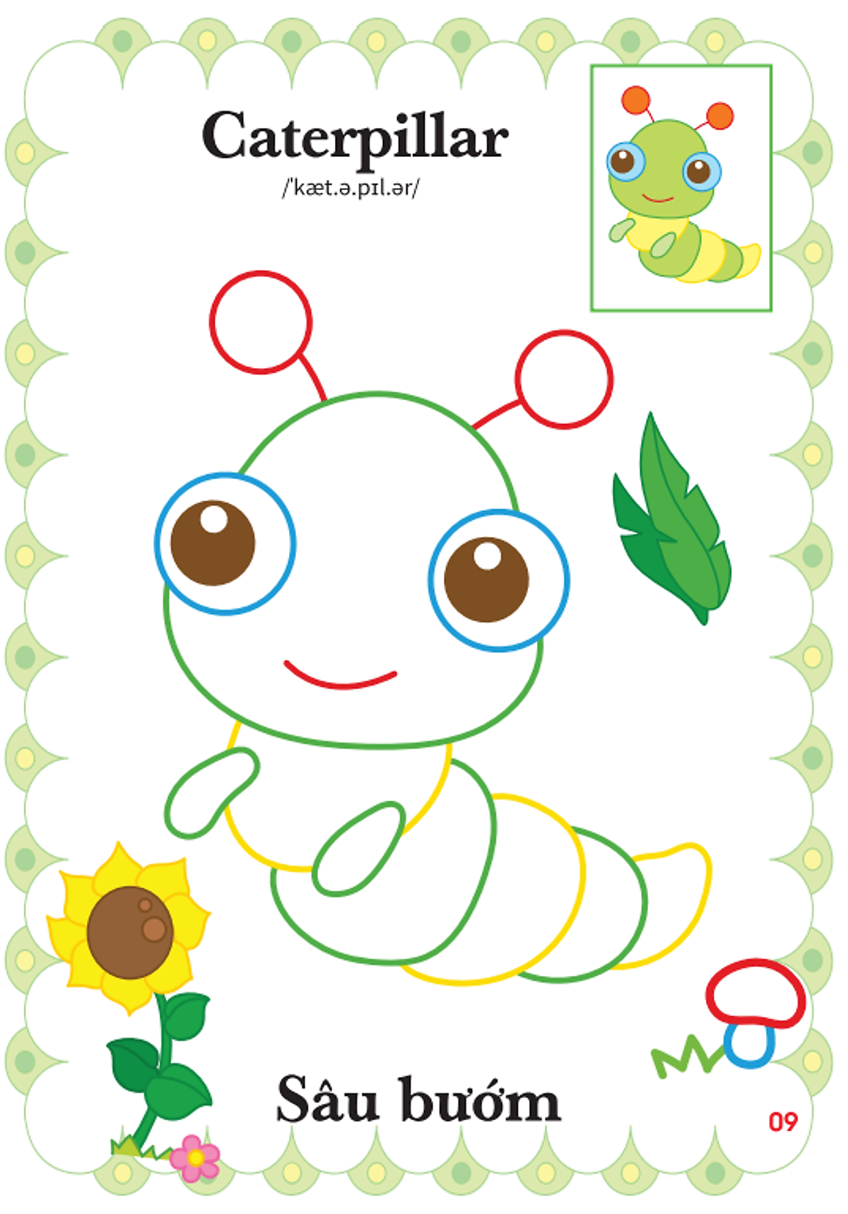 Bộ Bé Tập Tô Màu Mẫu Giáo - Động Vật Đáng Yêu - Song Ngữ Anh-Việt - Tập 2 - Ảnh 4