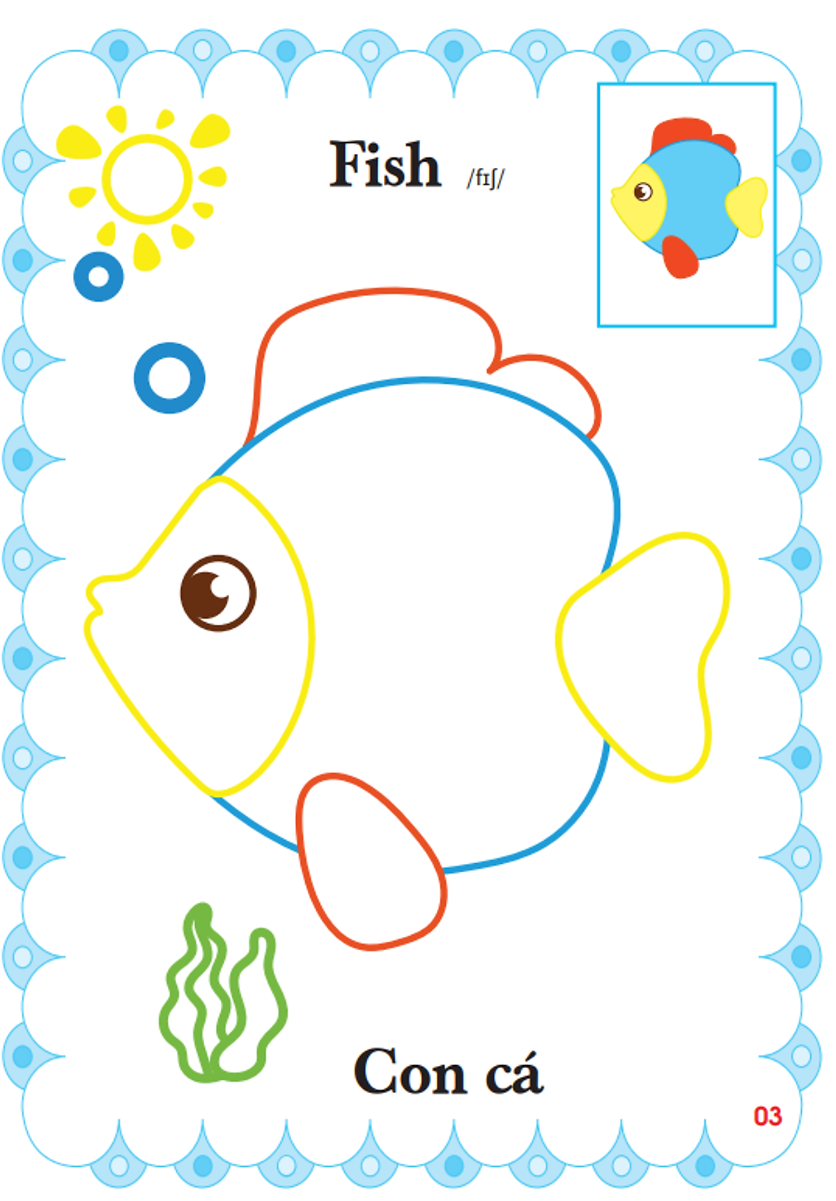 Bộ Bé Tập Tô Màu Mẫu Giáo - Động Vật Đáng Yêu - Song Ngữ Anh-Việt - Tập 4 - Ảnh 5