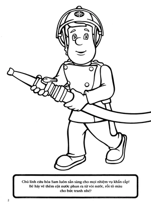 bộ bé tập tô màu - người lính cứu hỏa dũng cảm quyển 4 - Ảnh 4