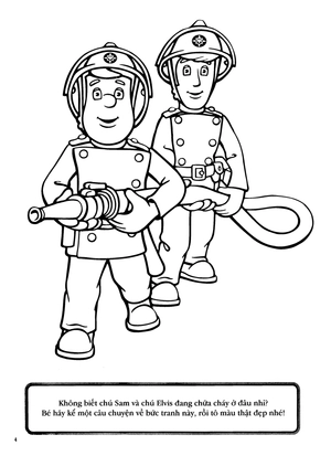 bộ bé tập tô màu - người lính cứu hỏa dũng cảm quyển 4 - Ảnh 6