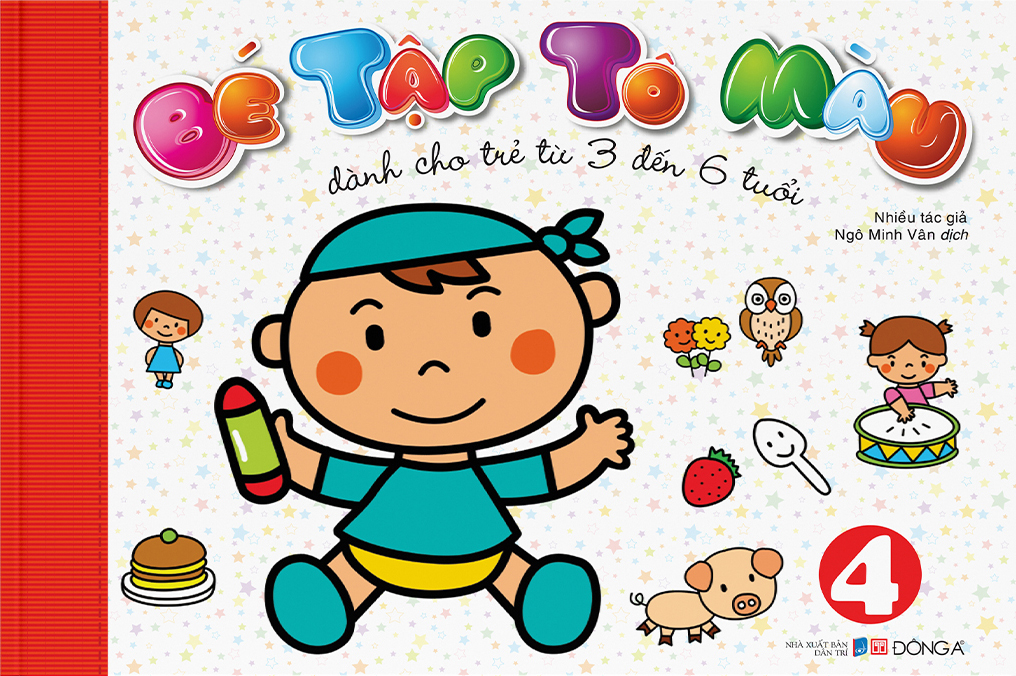 bộ bé tập tô màu - tập 4 (dành cho trẻ từ 3-6 tuổi) - Ảnh 2