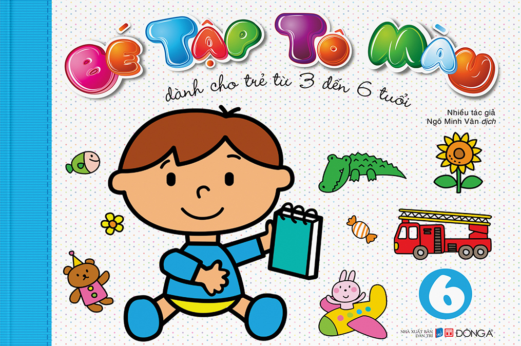 bộ bé tập tô màu - tập 6 (dành cho trẻ từ 3-6 tuổi) - Ảnh 2