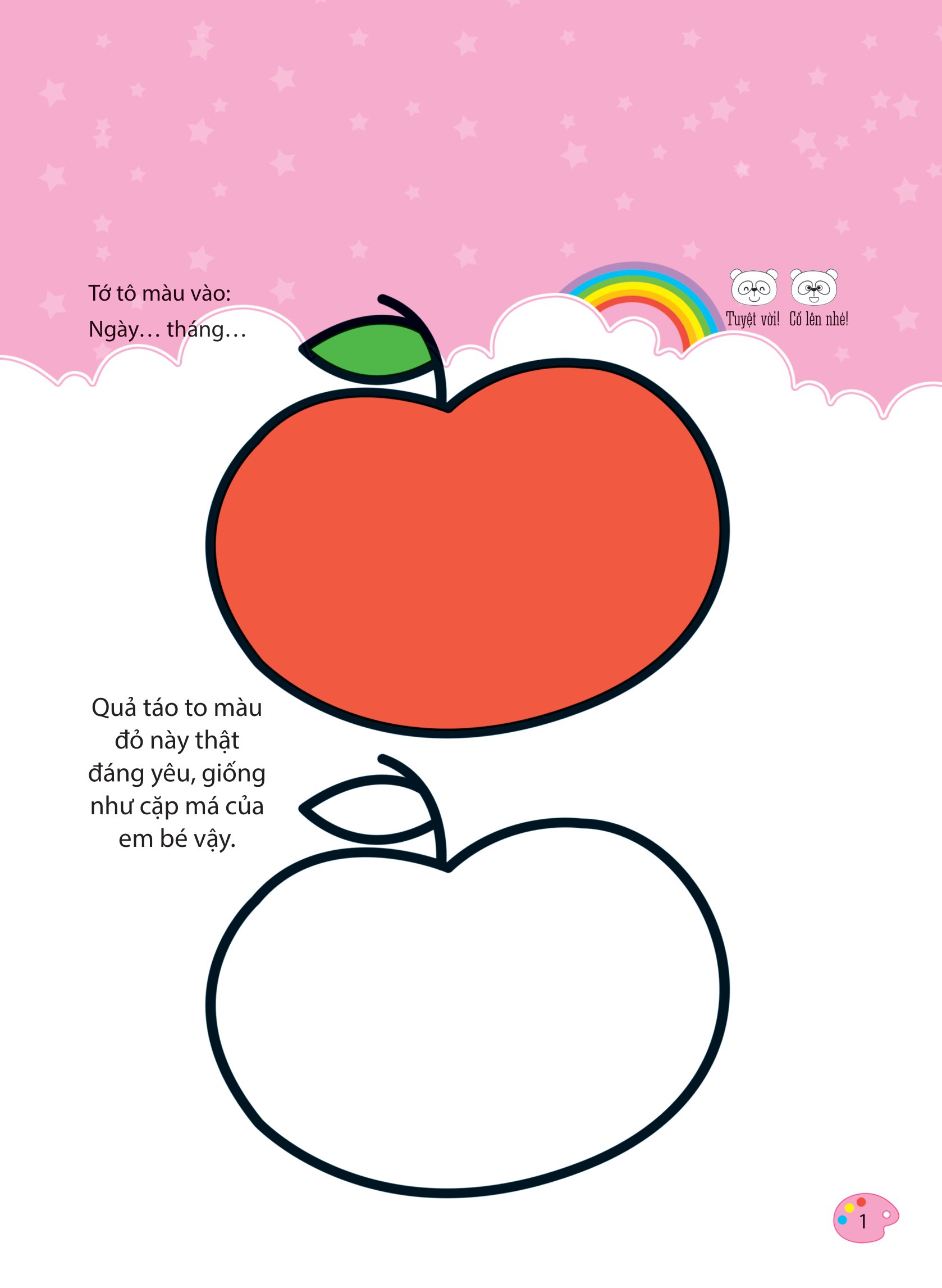 bộ bé tập tô màu - từ cơ bản đến nâng cao - cuộc sống quanh em 1 - Ảnh 2