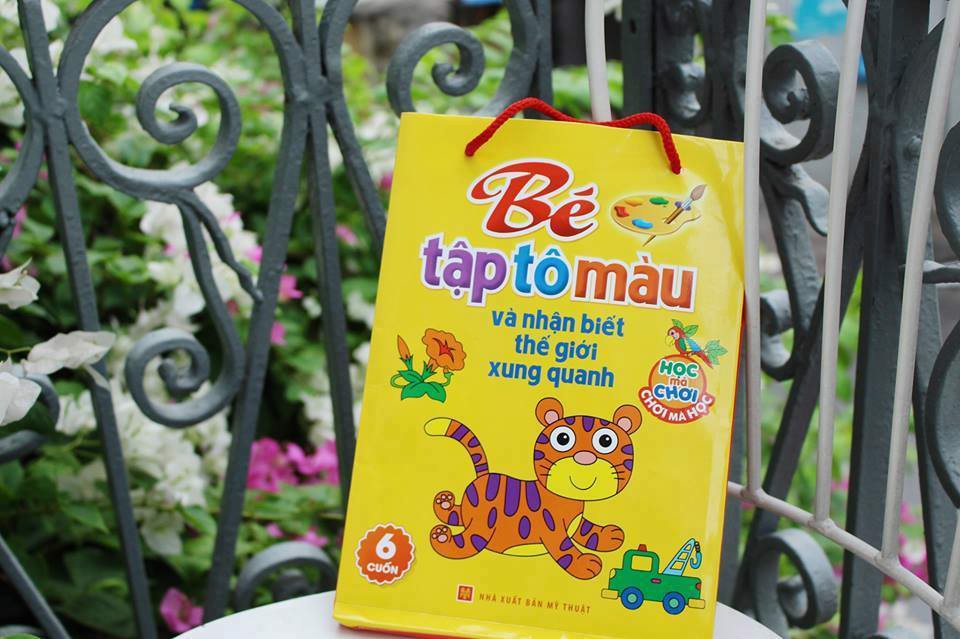 bộ bé tập tô màu và nhận biết thế giới xung quanh (bộ 6 cuốn) - Ảnh 4
