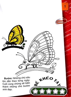 bộ bé tô màu (2-6+) - những con côn trùng bé nhỏ - tập 1 (tái bản 2017) - Ảnh 2
