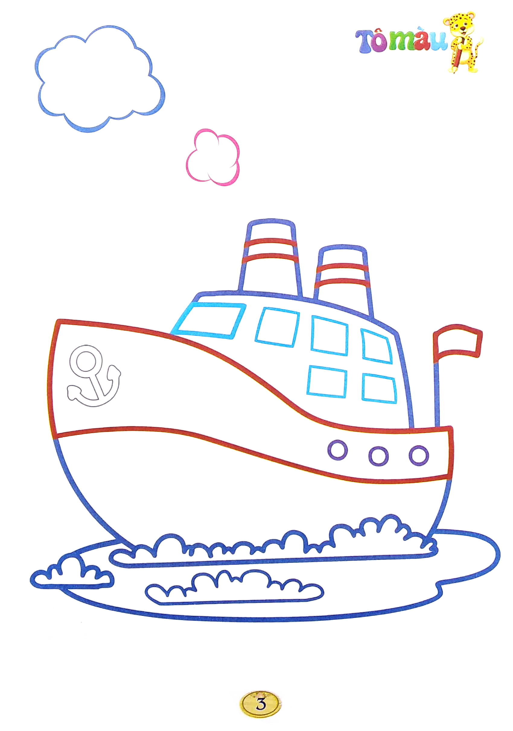 bộ bé tô màu - bé làm họa sỹ 3-5 tuổi - tập 8: phương tiện giao thông (tái bản 2021) - Ảnh 4