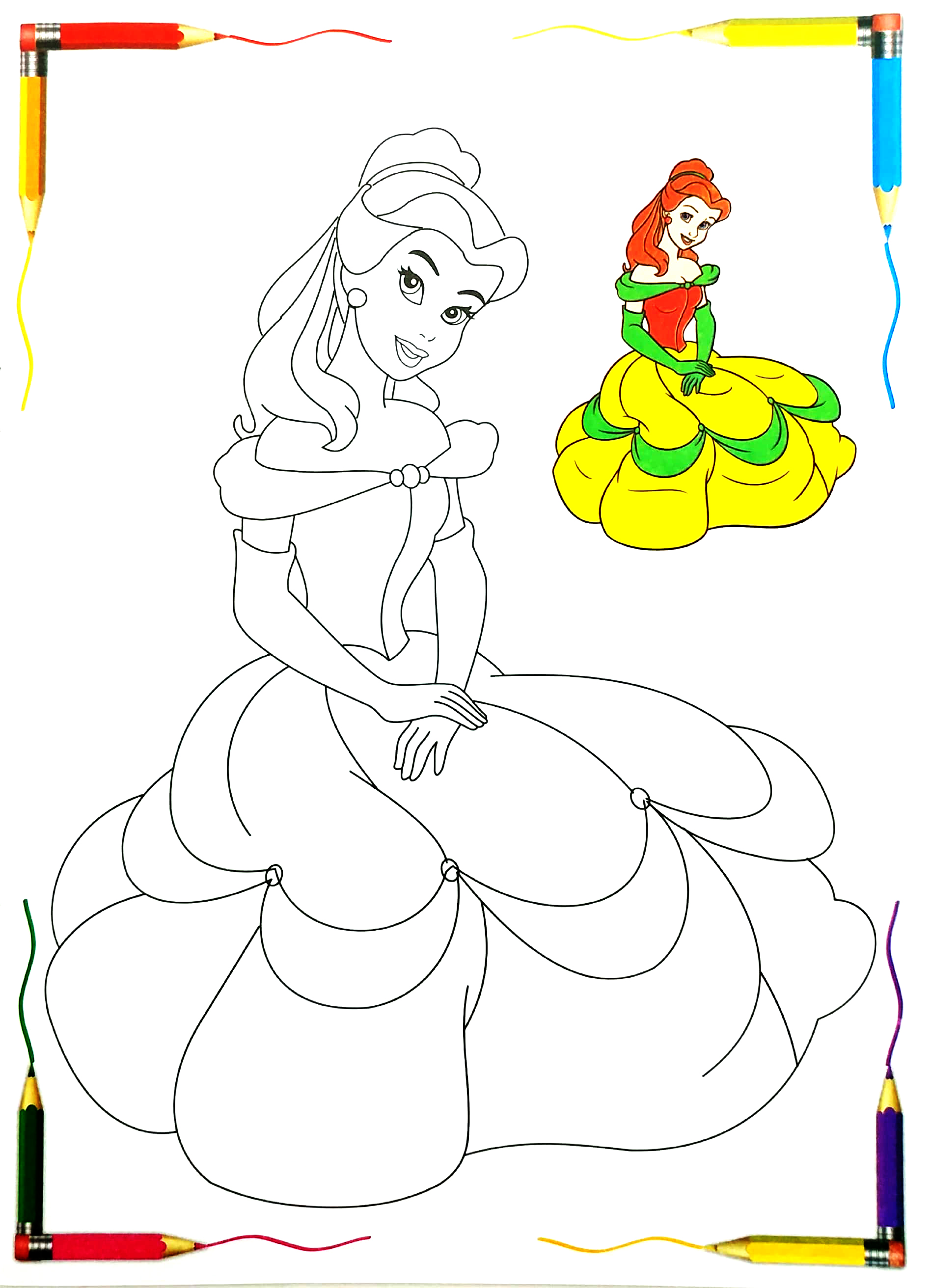 bộ bé tô màu công chúa - tập 2 - Ảnh 3