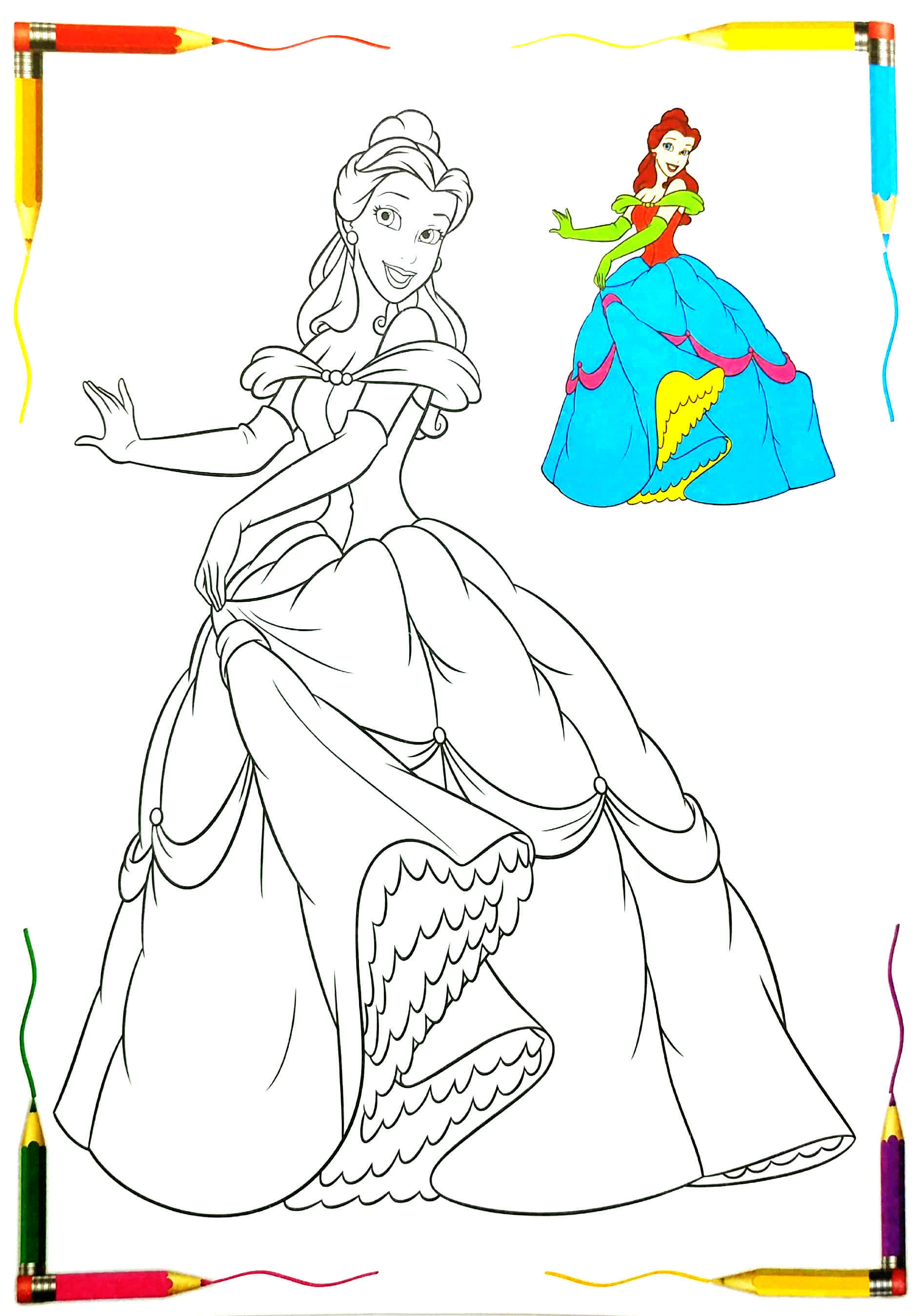 bộ bé tô màu công chúa - tập 2 - Ảnh 6