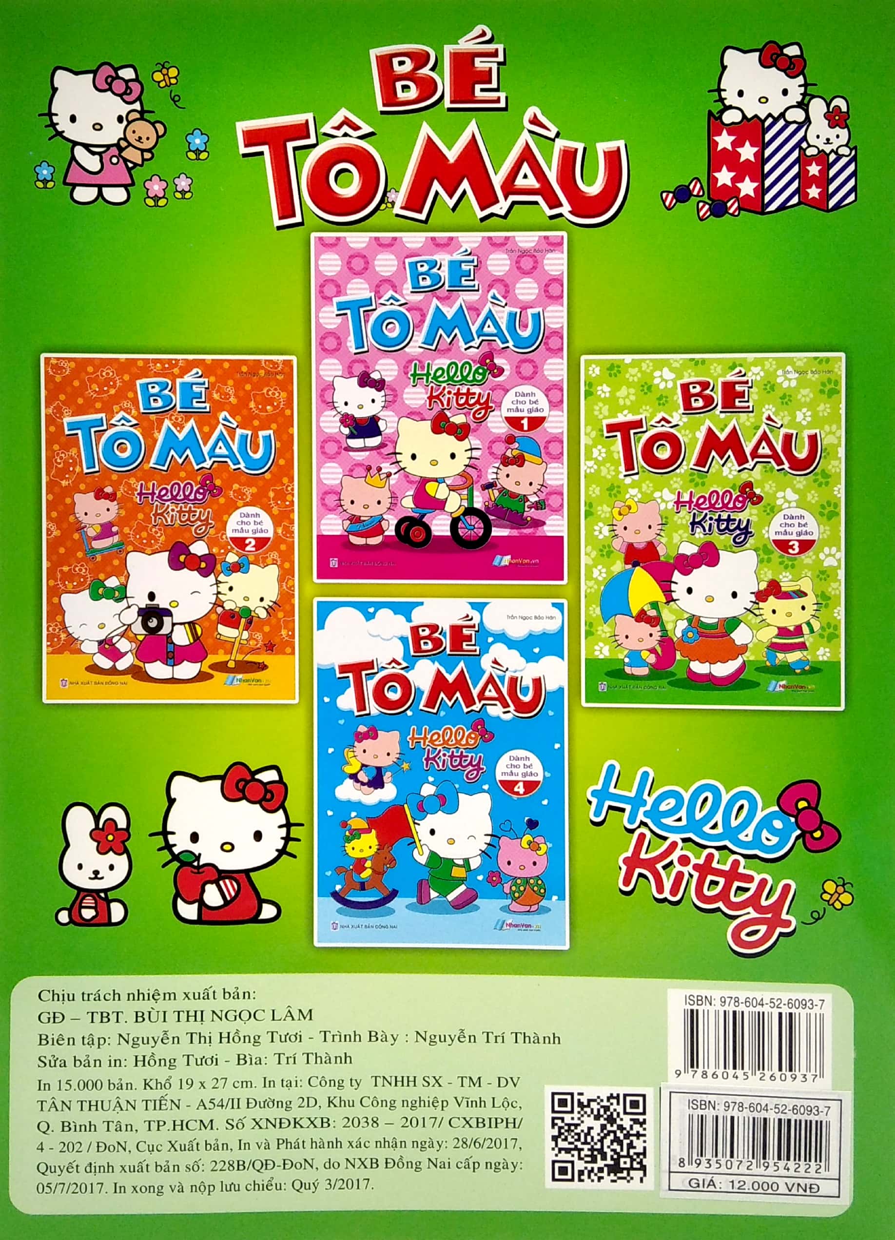 bộ bé tô màu hello kitty - tập 3 - Ảnh 6