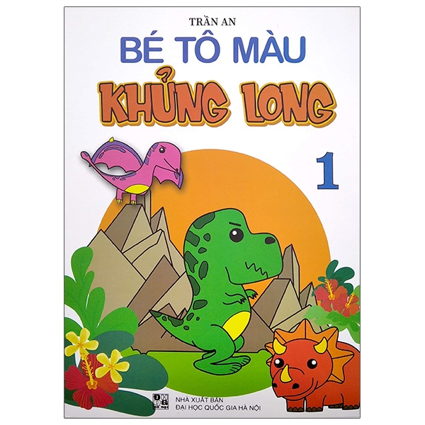 bộ bé tô màu khủng long 1