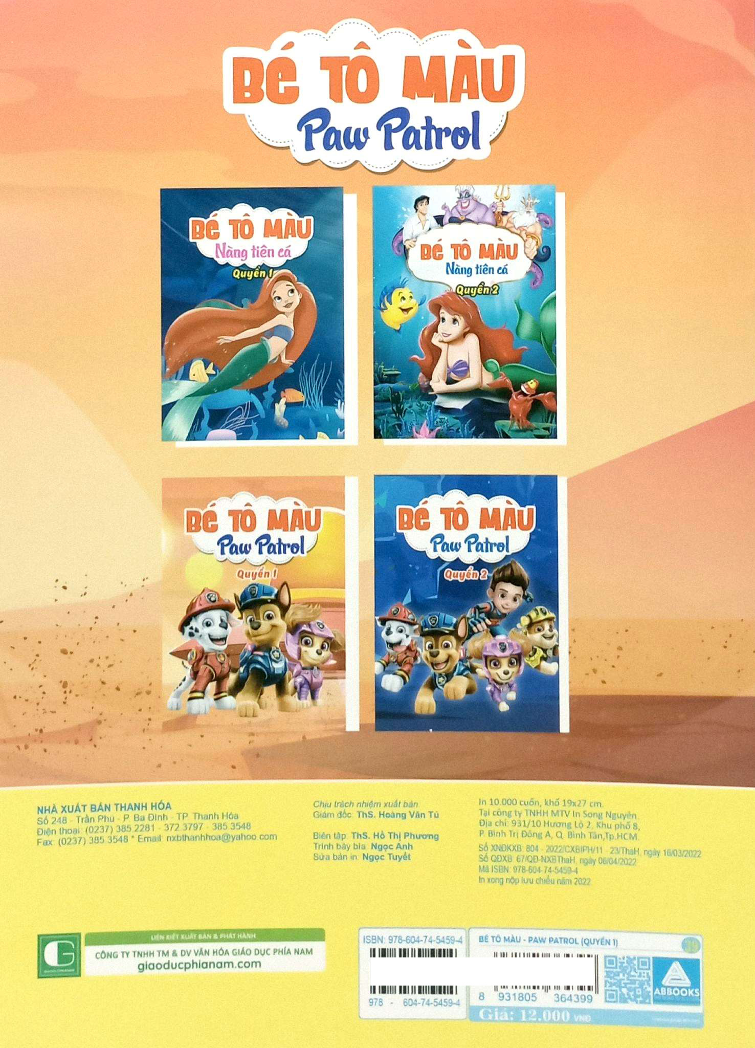 Bo
						
										
										Be To Mau Paw Patrol - Quyen 1 - Ảnh 6