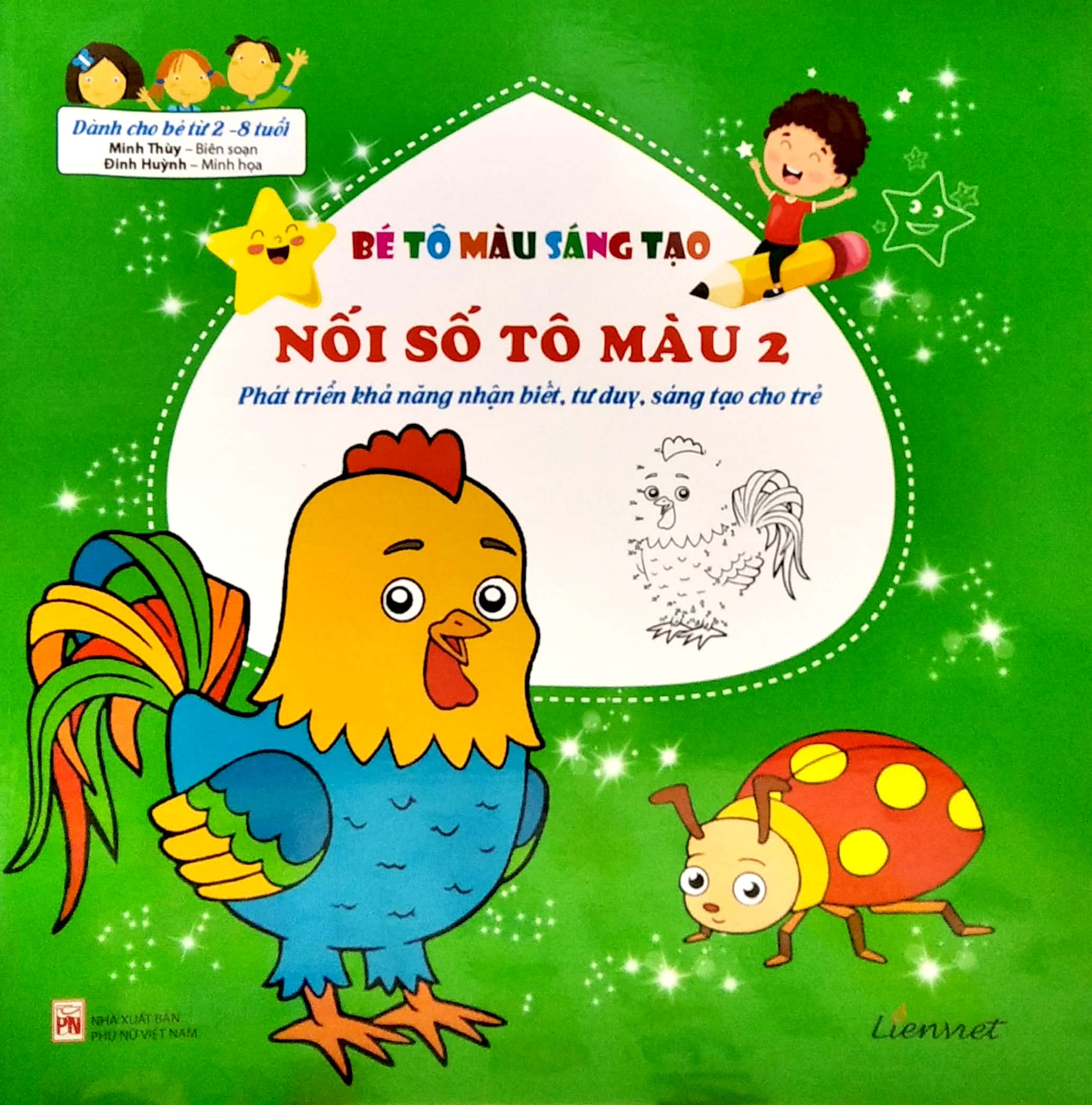 bộ bé tô màu sáng tạo - nối số tô màu 2 - Ảnh 2